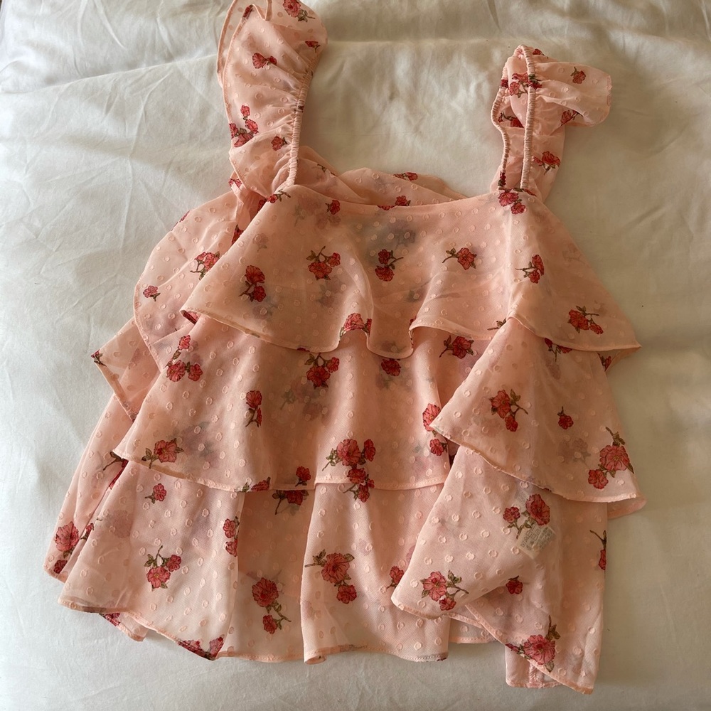 Pink Floral Tank
